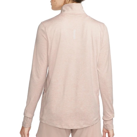 Nike 1/2 Zip Womens Dri Fit Element Running Active Top - pink - Picture 3 of 16